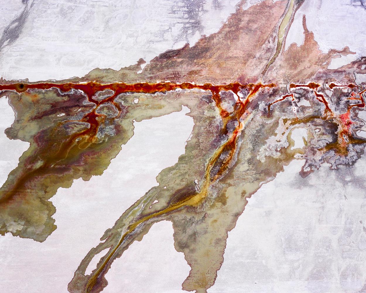Lago Owens I, desierto de Mojave, California, EE. UU., fotografía abstracta