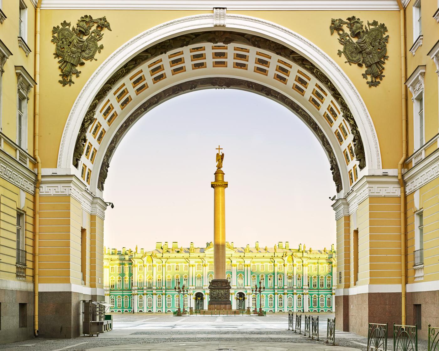 David Burdeny Color Photograph - Palace Square, St Petersburg, Russia, Photography 2015, Printed After