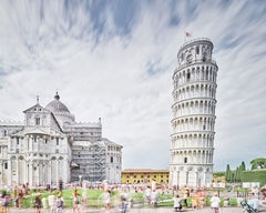 Piazza dei Miracoli, Pise, Italie, tirage pigmentaire d'archive, encadré, 21 x 26