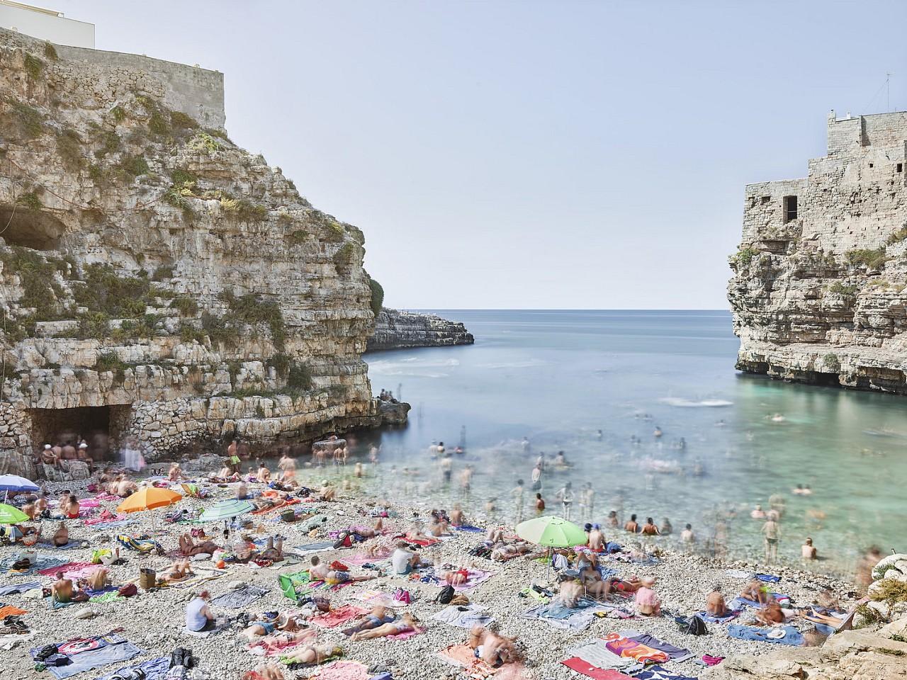 Polignano a Mare, Italie - Tirage pigmentaire d'archive signé, 2010