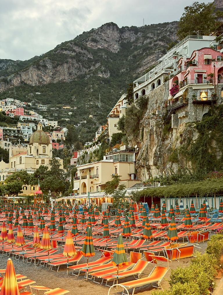 Positano, Amalfi Coast, Italy (Triptych) - Contemporary Photograph by David Burdeny