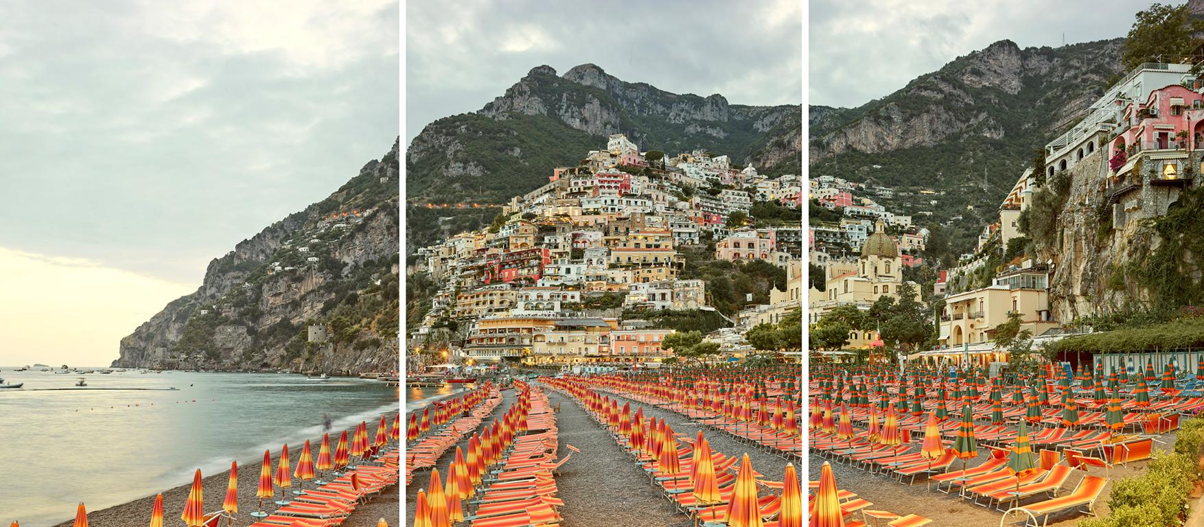 David Burdeny Color Photograph - Positano, Amalfi Coast, Italy (Triptych)
