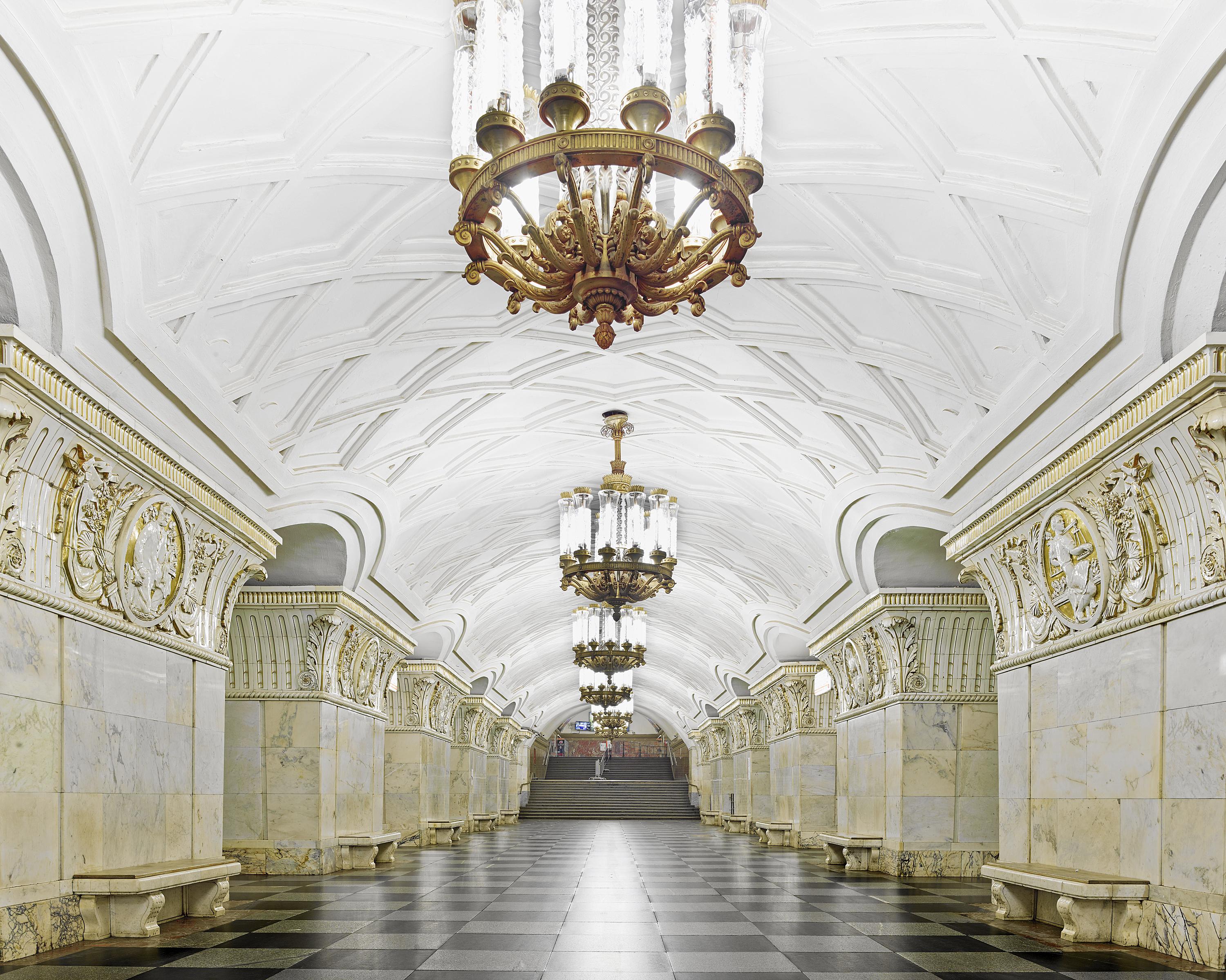 David Burdeny Color Photograph - Prospekt Mira Station, Moscow, Russia