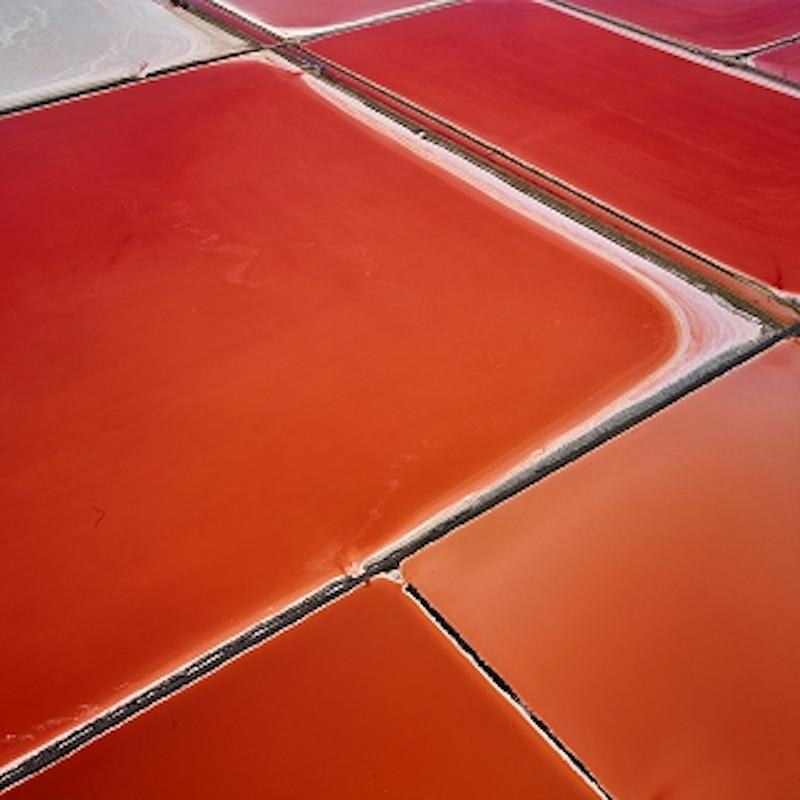 David Burdeny Color Photograph - Saltern Study 08, Great Salt Lake, UT (44” x 44”)