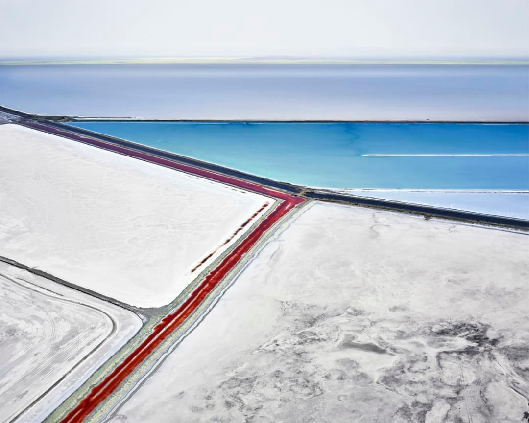 David Burdeny Color Photograph - Saltern Study 16, Great Salt lake, UT