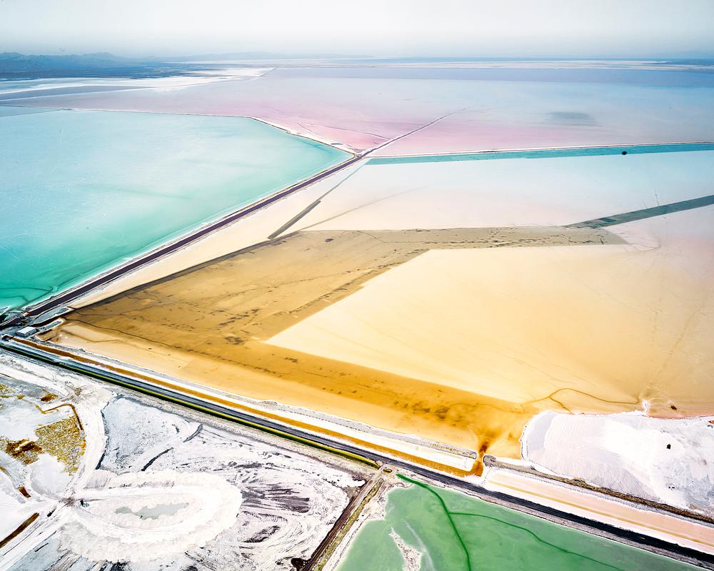 David Burdeny Landscape Photograph - Saltern Study 18, Great Salt lake, UT