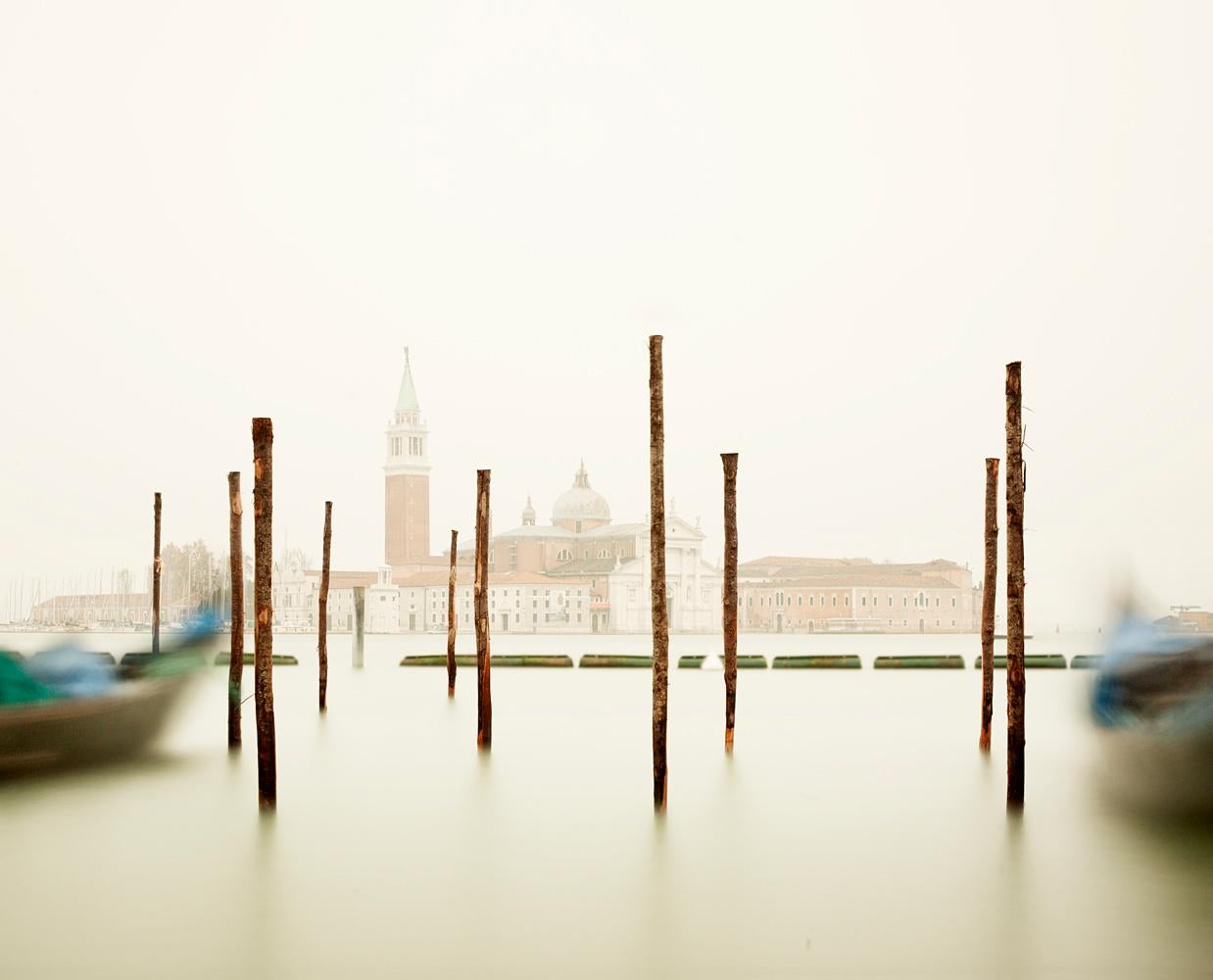 David Burdeny Color Photograph - San Giorgio Maggiore with Gondola Station, Venice, Italy