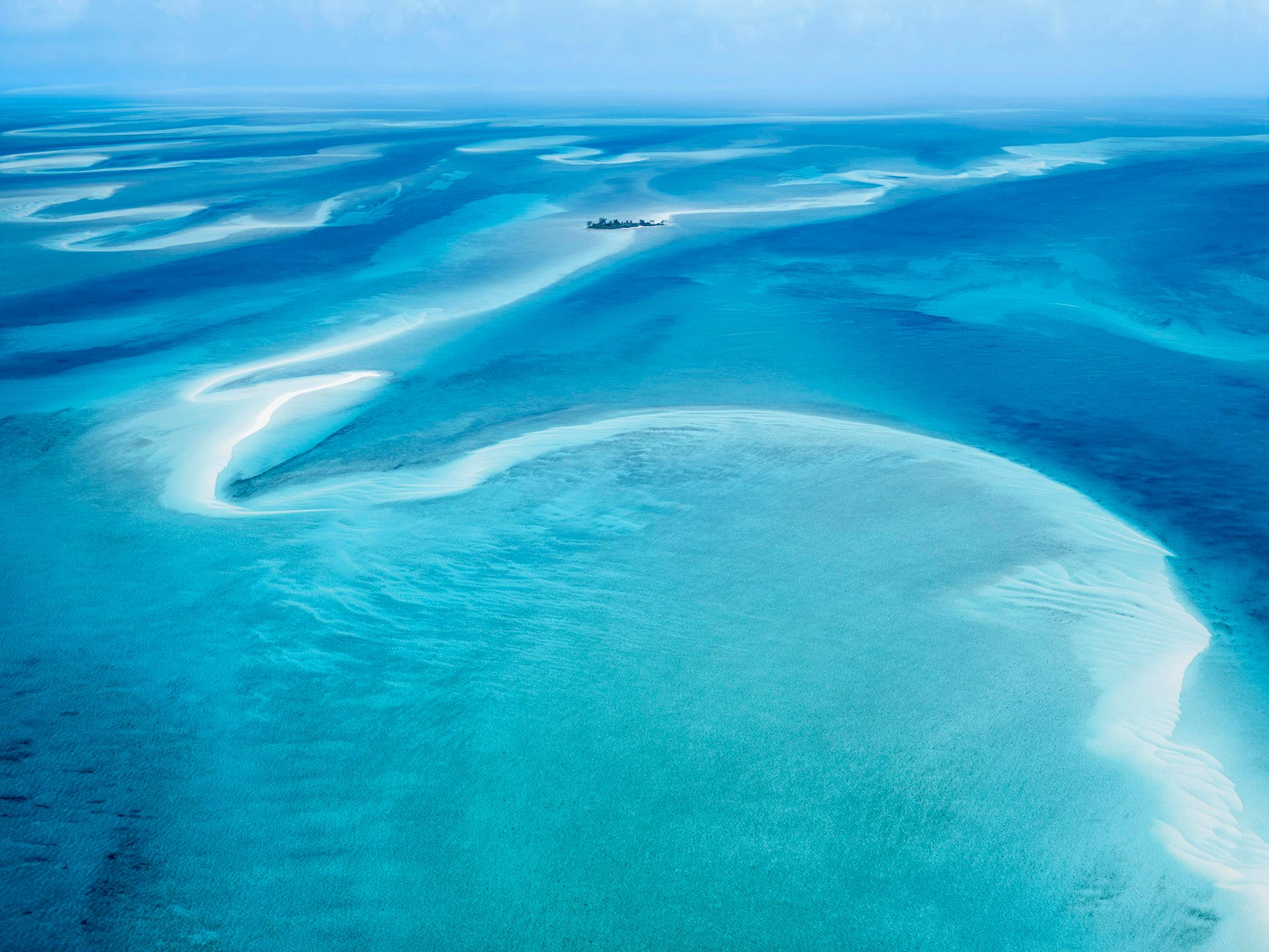 David Burdeny Color Photograph - Sandbars 04, The Bahamas