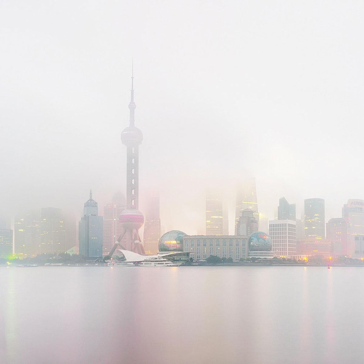 Horizonte de Shanghai, Amanecer Shanghai, China - Photograph de David Burdeny