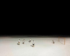 Soccer Match at Copacabana Beach, Archival Pigment Print, 21x26 in