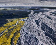 « Côte sud de l'Islande » : tirage pigmentaire d'archive, encadré, édition limitée à 7 exemplaires