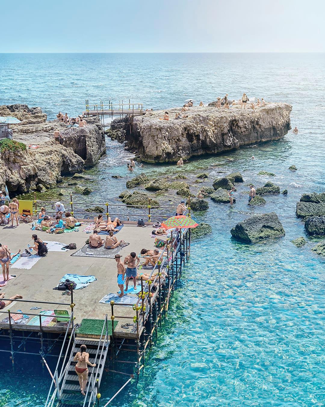 David Burdeny Landscape Photograph - Spiaggia di Forte Vilgliena, Siracusa, Italy - LARGE FORMAT