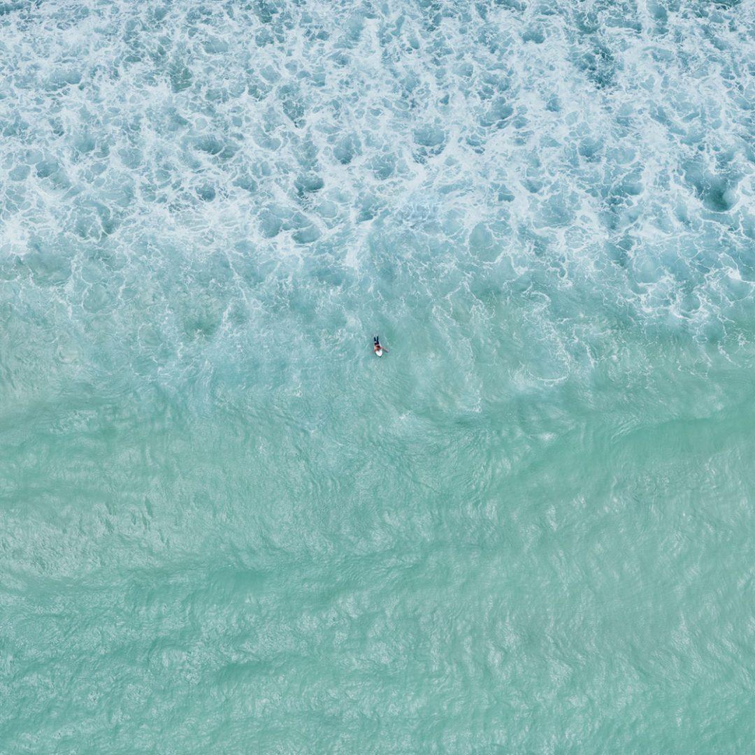 David Burdeny Color Photograph - Surfer, Perth, WA - Ocean Series (Larger size)