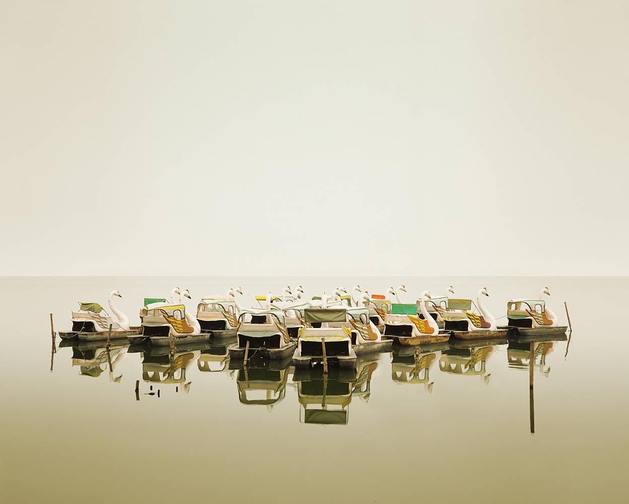 David Burdeny Landscape Photograph - Swan Boats, Hanoi, Vietnam