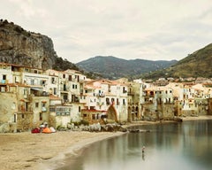Schwimmer, Tyrrhenisches Meer, Sizilien, Italien, Archiv-Pigmentdruck, gerahmt