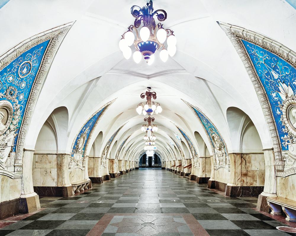 David Burdeny Color Photograph - Taganskaya Metro Station, Moscow, Russia