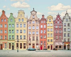 Ulica Dluga, Gdansk, Pologne, tirage pigmentaire d'archive, encadré, 44 x 55 pouces