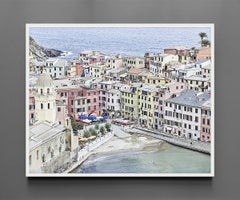Vernazza Harbour, Cinque Terre, Italy - Framed Archival Print, 2018