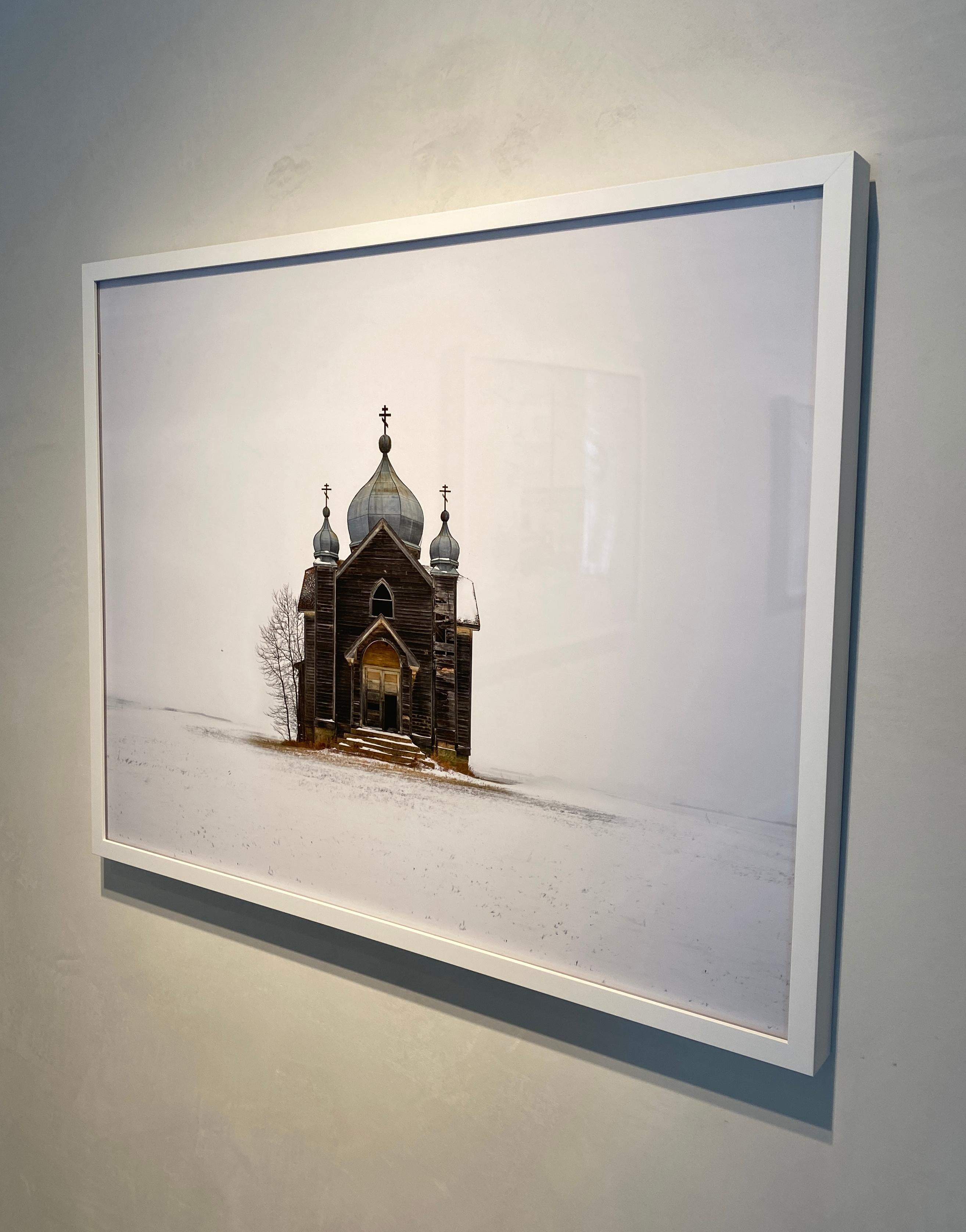 Weathered Church- Landscape photograph unframed by david burdney  - Contemporary Photograph by David Burdeny