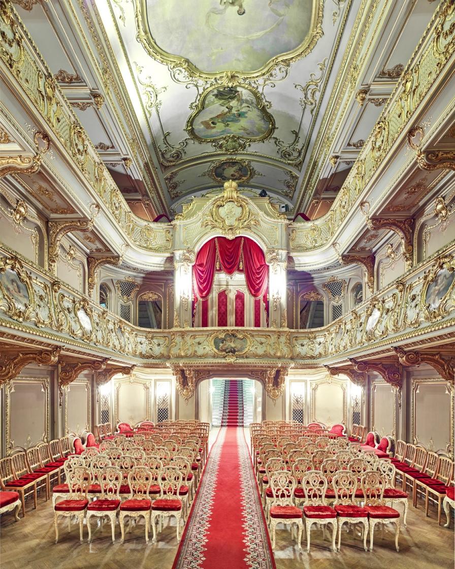 David Burdeny Color Photograph - Yusupof Theatre (Czar Box), St. Petersburg, Russia