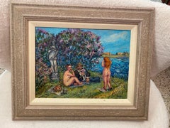 David Burliuk Oil on Board