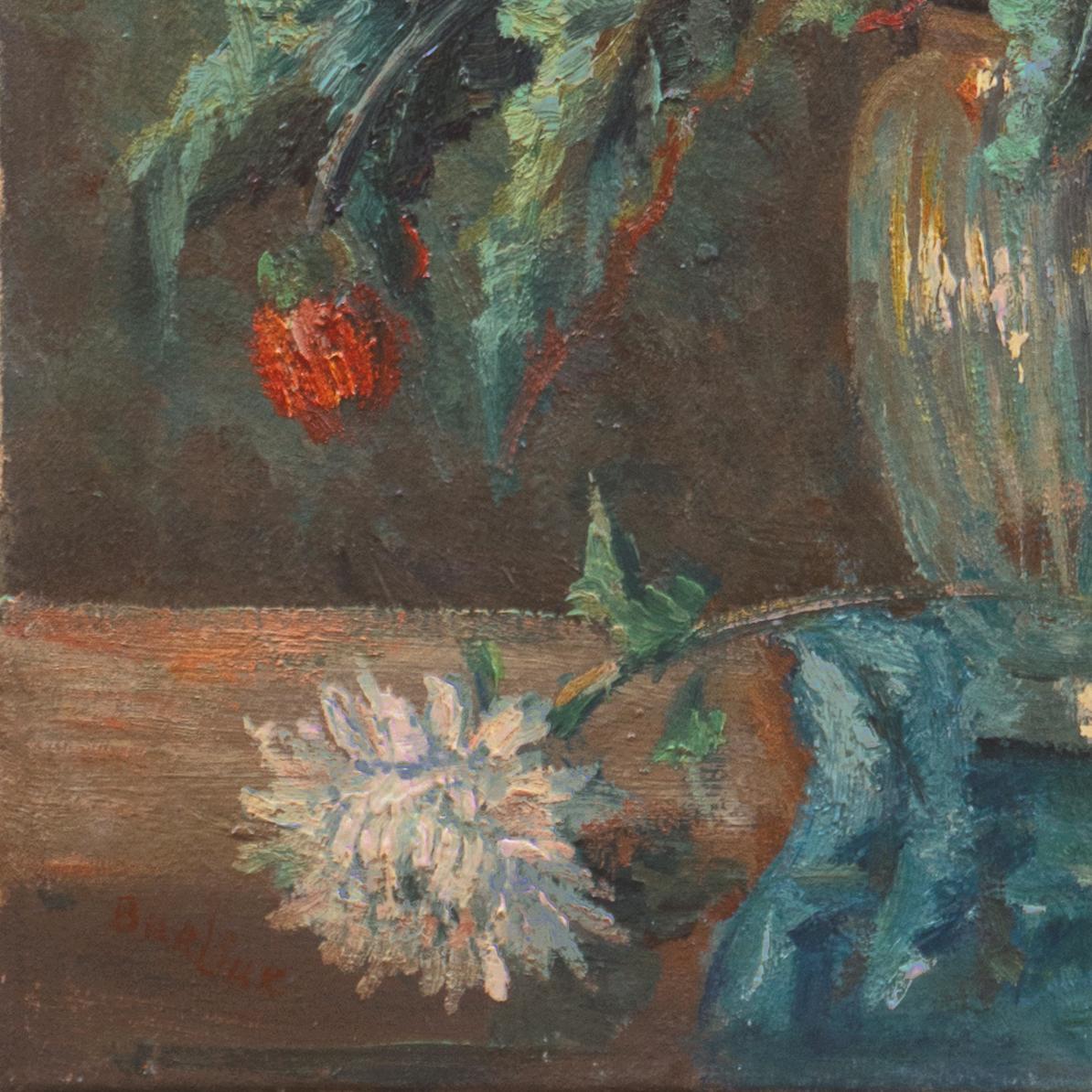 Natura morta di crisantemi', Parigi, Ecole des Beaux Arts, NYMOMA, Guggenheim - Painting Postimpressionismo di David Burliuk