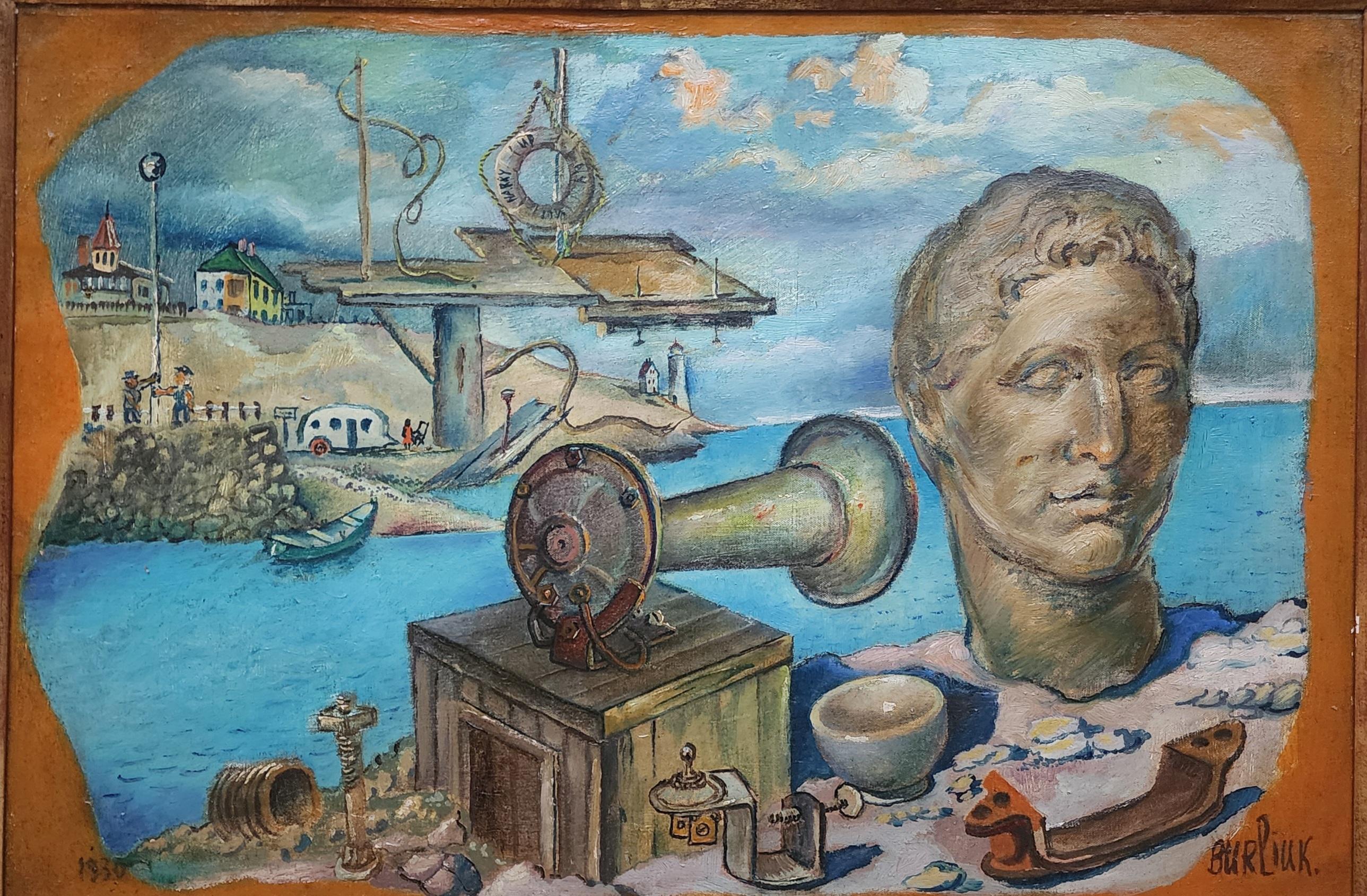 Escena surrealista - Painting Surrealista de David Burliuk