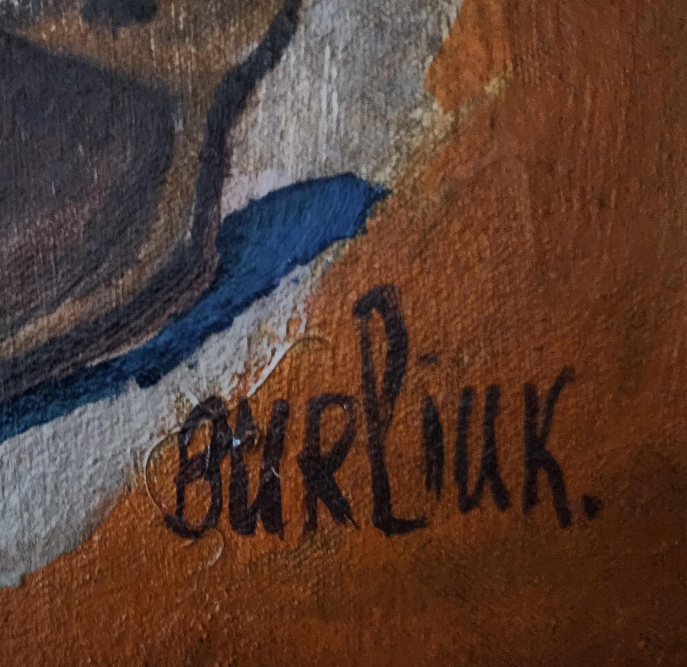 Firmado abajo a la derecha y fechado en 1930 abajo a la izquierda.

David Burliuk fue una figura central en la historia del movimiento vanguardista* ruso como consumado poeta, crítico de arte y organizador de exposiciones.  