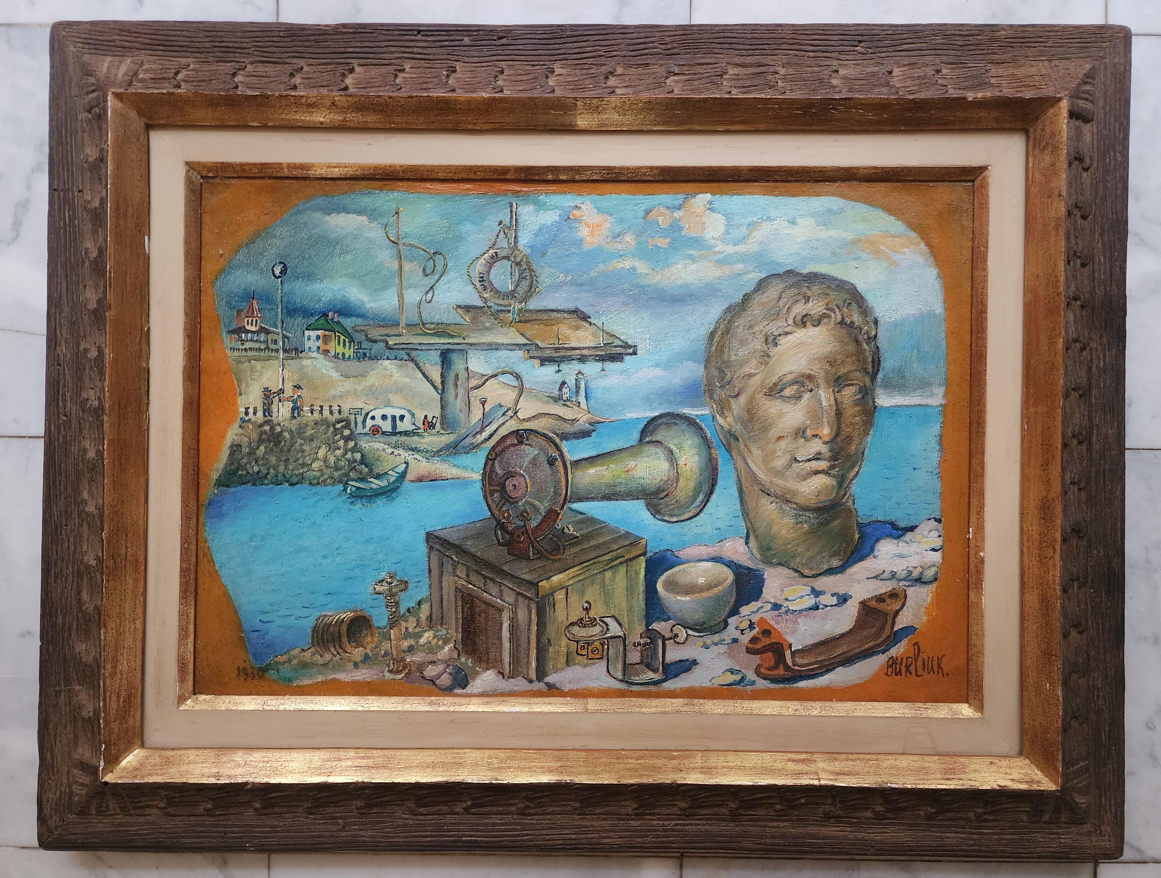Escena surrealista - Painting de David Burliuk