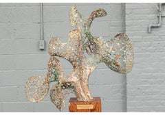 David Burt 'Us/CT, 20th C.' Copper Abstract Sculpture, "Dialog with Wind and Sea