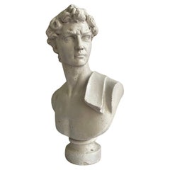 "David by Michelangelo" Plaster Bust