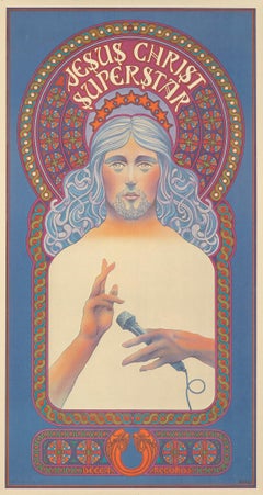 Vintage Jesus Christ Superstar poster David Byrd 1971  