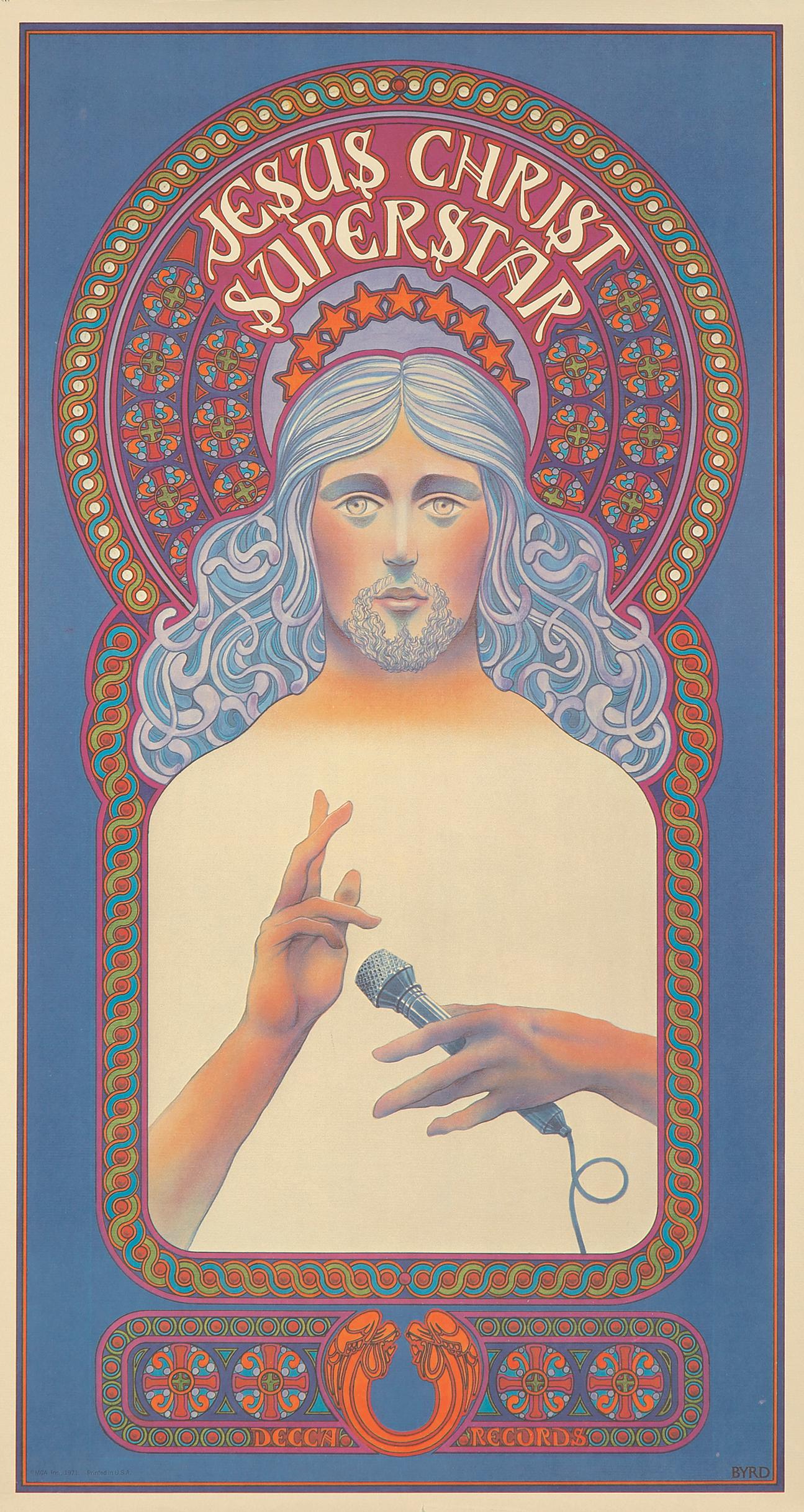 Affiche « Jesus Christ Superstar » de David Byrd 1971  