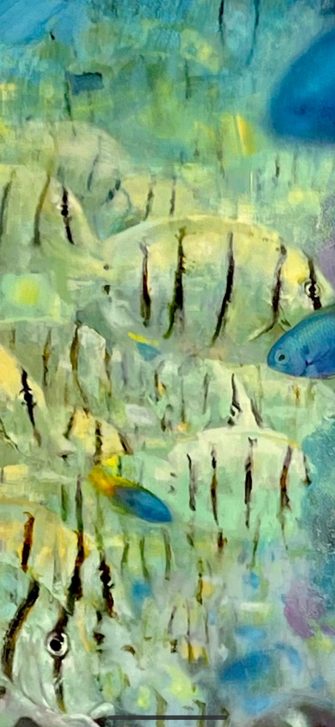 Korallen-Säule – Painting von David C. Gallup