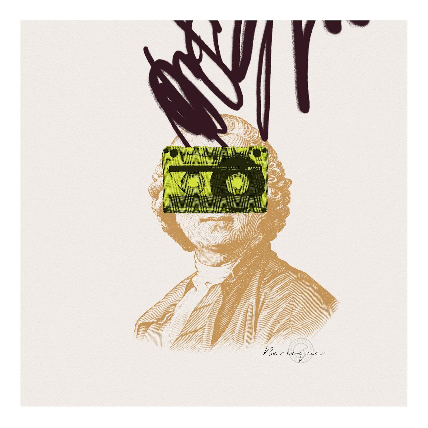 David Calderley Portrait Print - Giclée Print: 'BAROQUE'