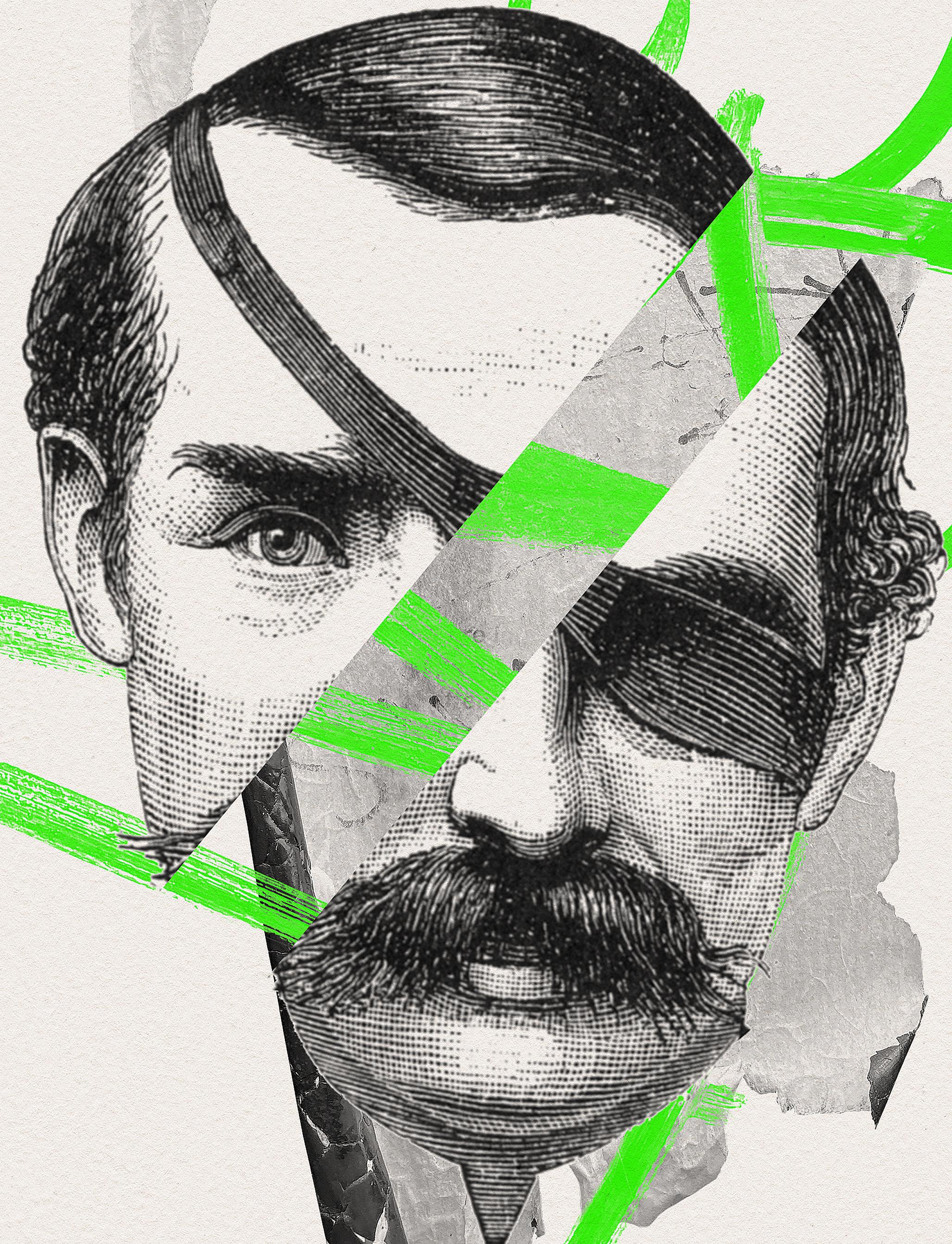 Giclée Print: 'DIANGELO' - Beige Portrait Print by David Calderley