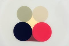 Gelb Stillleben - klein, hell, geometrisch minimalistisch, Acryl auf Plexiglas