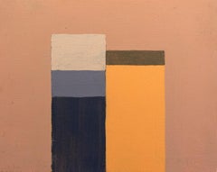 Things Plus Tops petit, bleu foncé, orange, nature morte minimaliste sur plexiglas