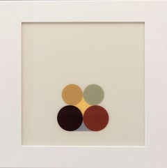 Natura morta Maroon and Green - luminoso, astratto minimalista, acrilico su plexiglass