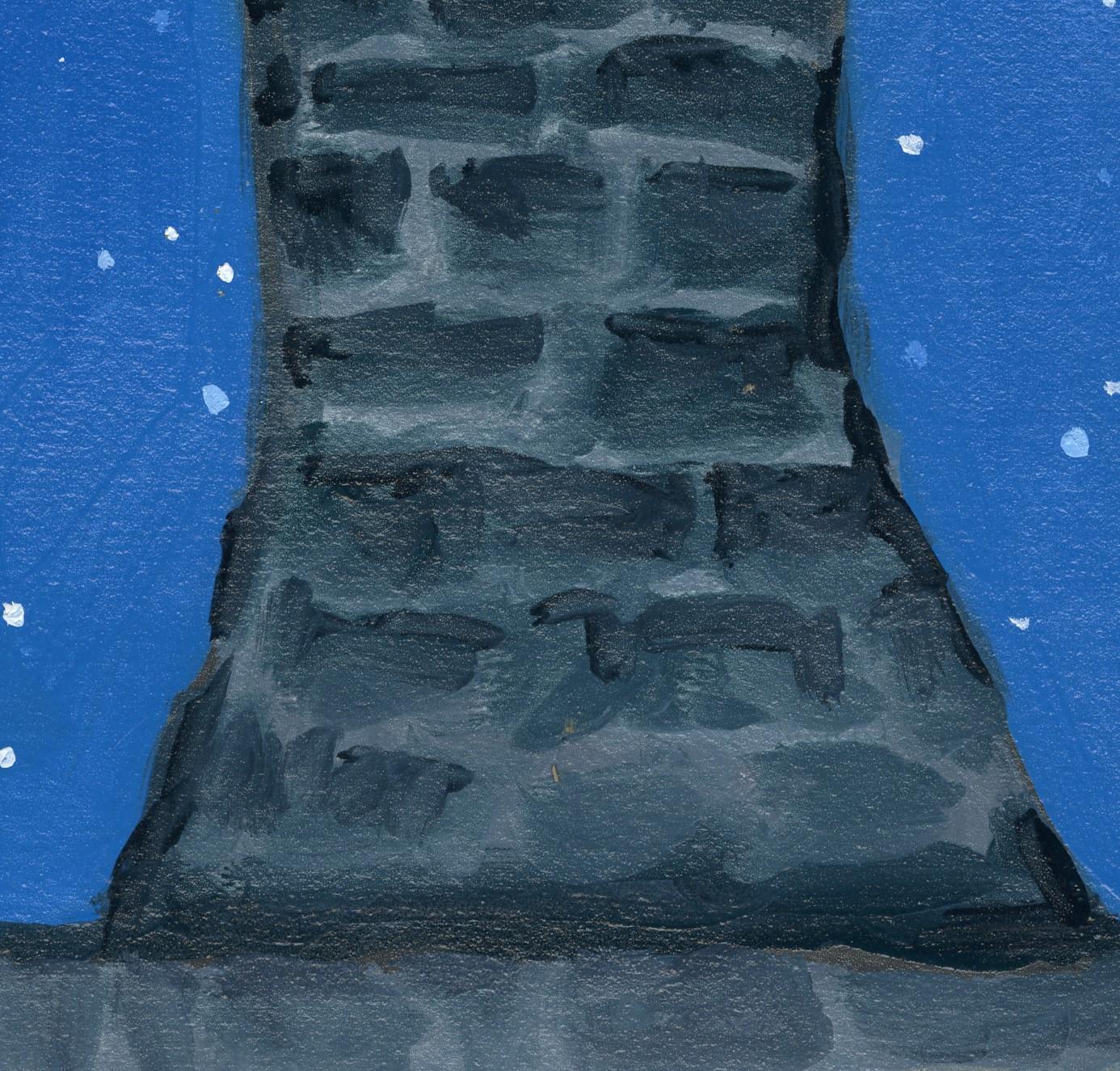„Homestead Chimney“ (2022) von David Carmack Lewis, Original-Ölgemälde im Angebot 4