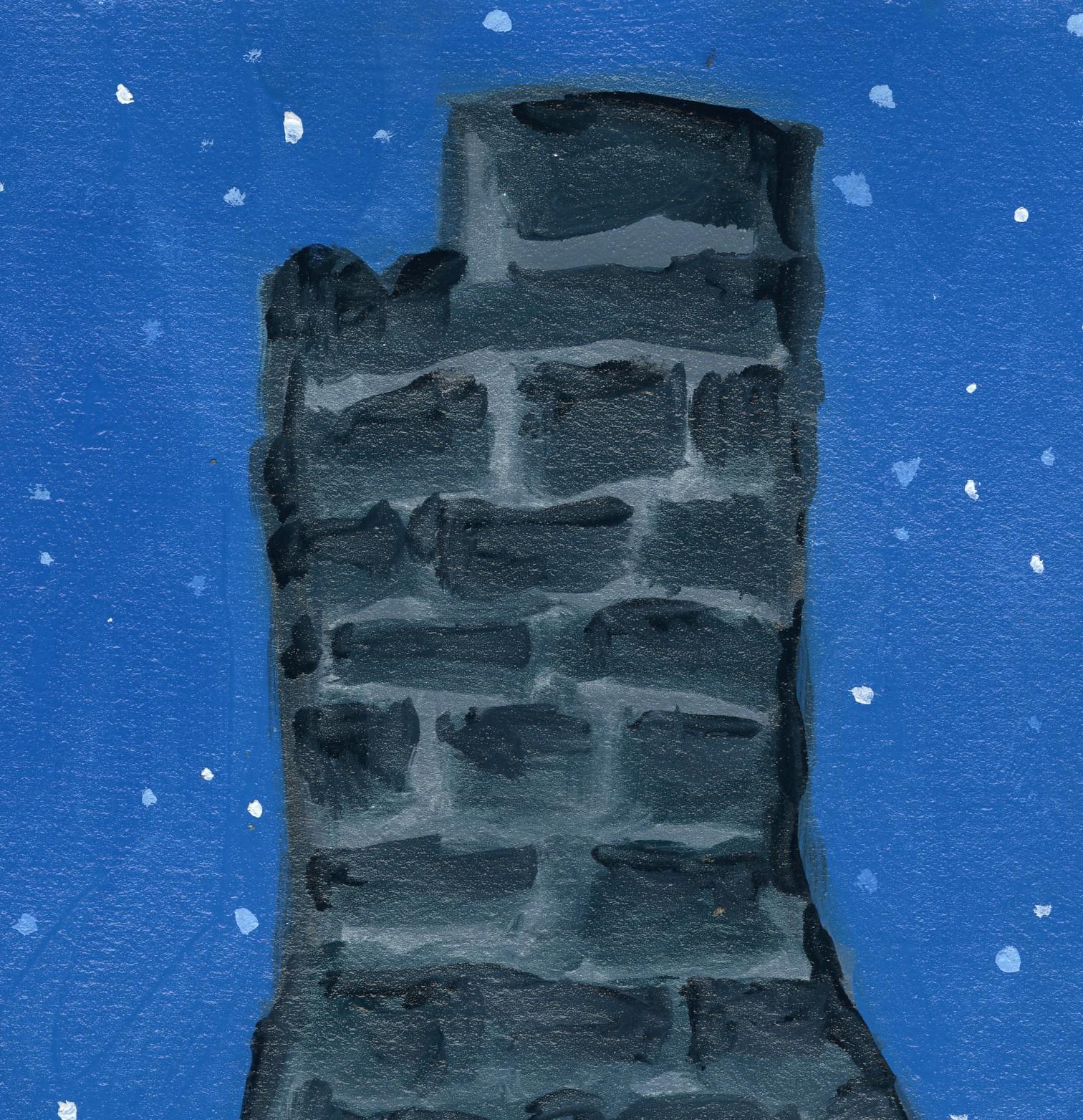 „Homestead Chimney“ (2022) von David Carmack Lewis, Original-Ölgemälde im Angebot 6