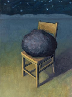 "Lap" (2018) di David Lewis, dipinto a olio originale di paesaggio