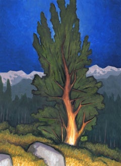"Limber" (2023) By David Carmack Lewis, Original Landscape Oil Painting