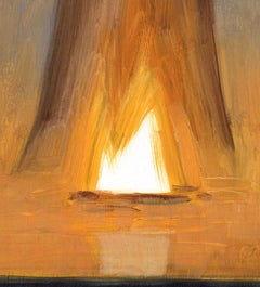 "Luminaire" (2021) By David Carmack Lewis, Original Oil Painting of Landscape