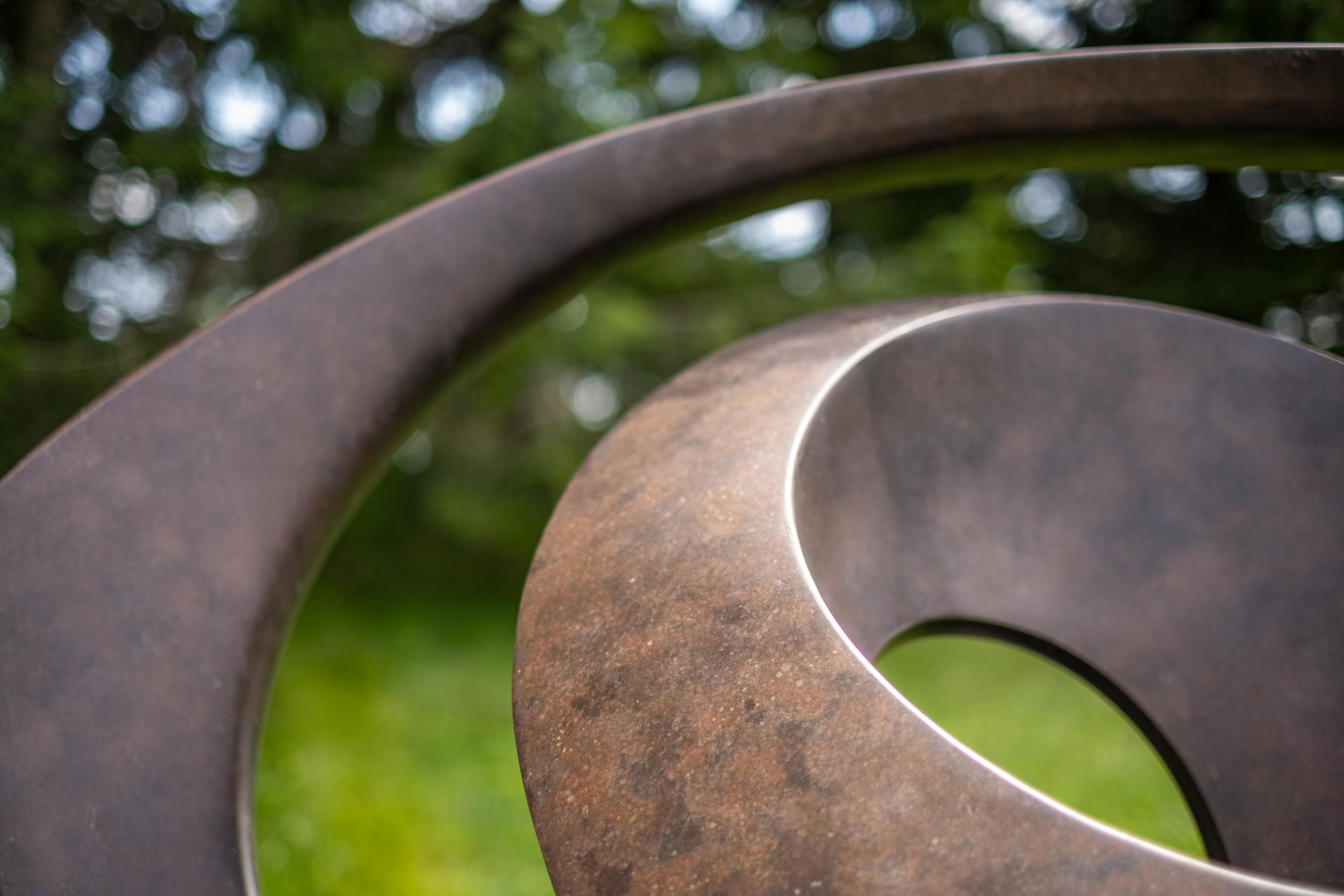 A Cappella - large, contemporary, abstract, bronze and steel outdoor sculpture For Sale 4
