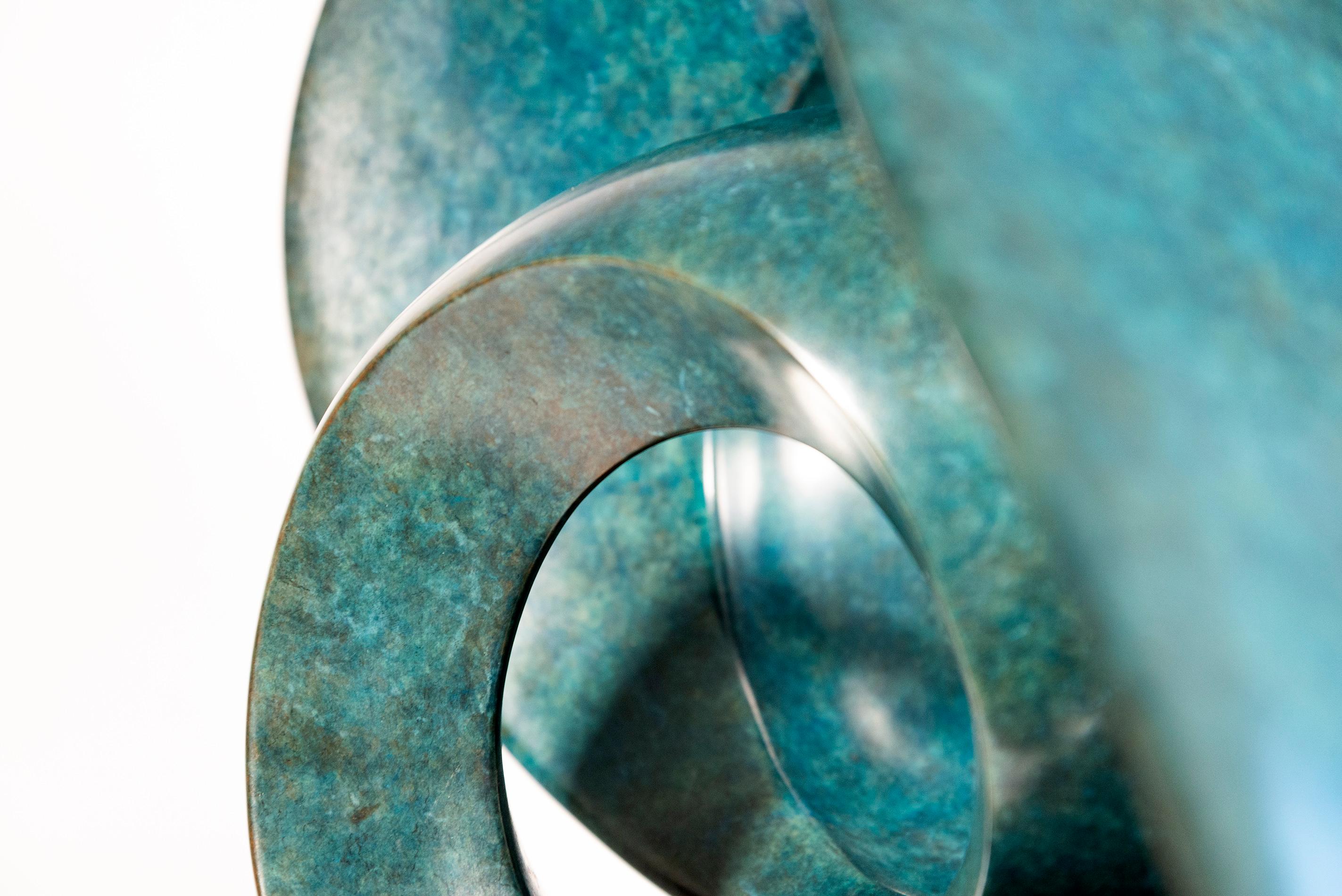 Eroica A.P. 1 - escultura lisa, pulida, abstracta, contemporánea, de bronce en venta 13