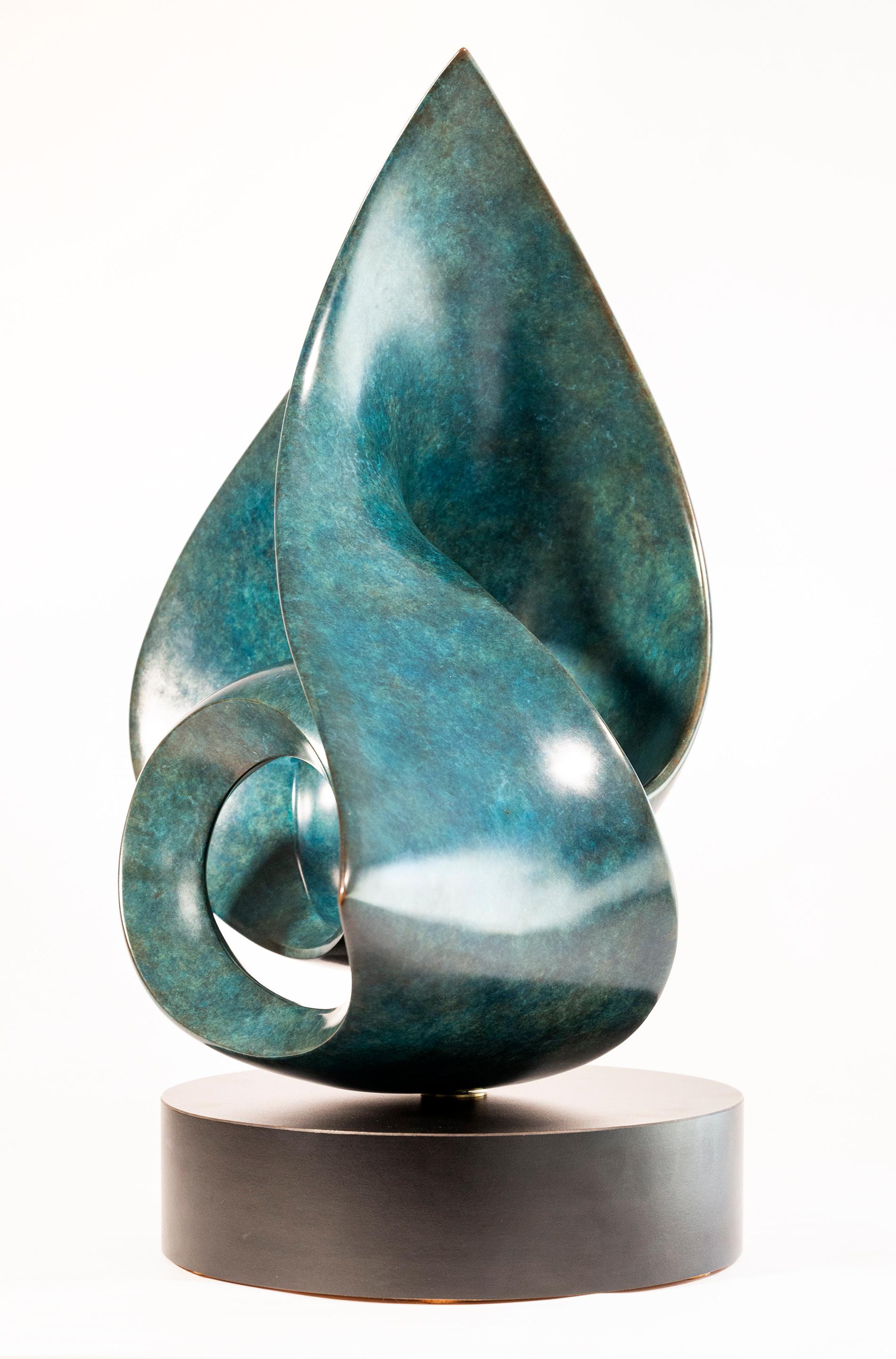 Eroica A.P. 1 - smooth, polished, abstract, contemporary, bronze sculpture For Sale 1
