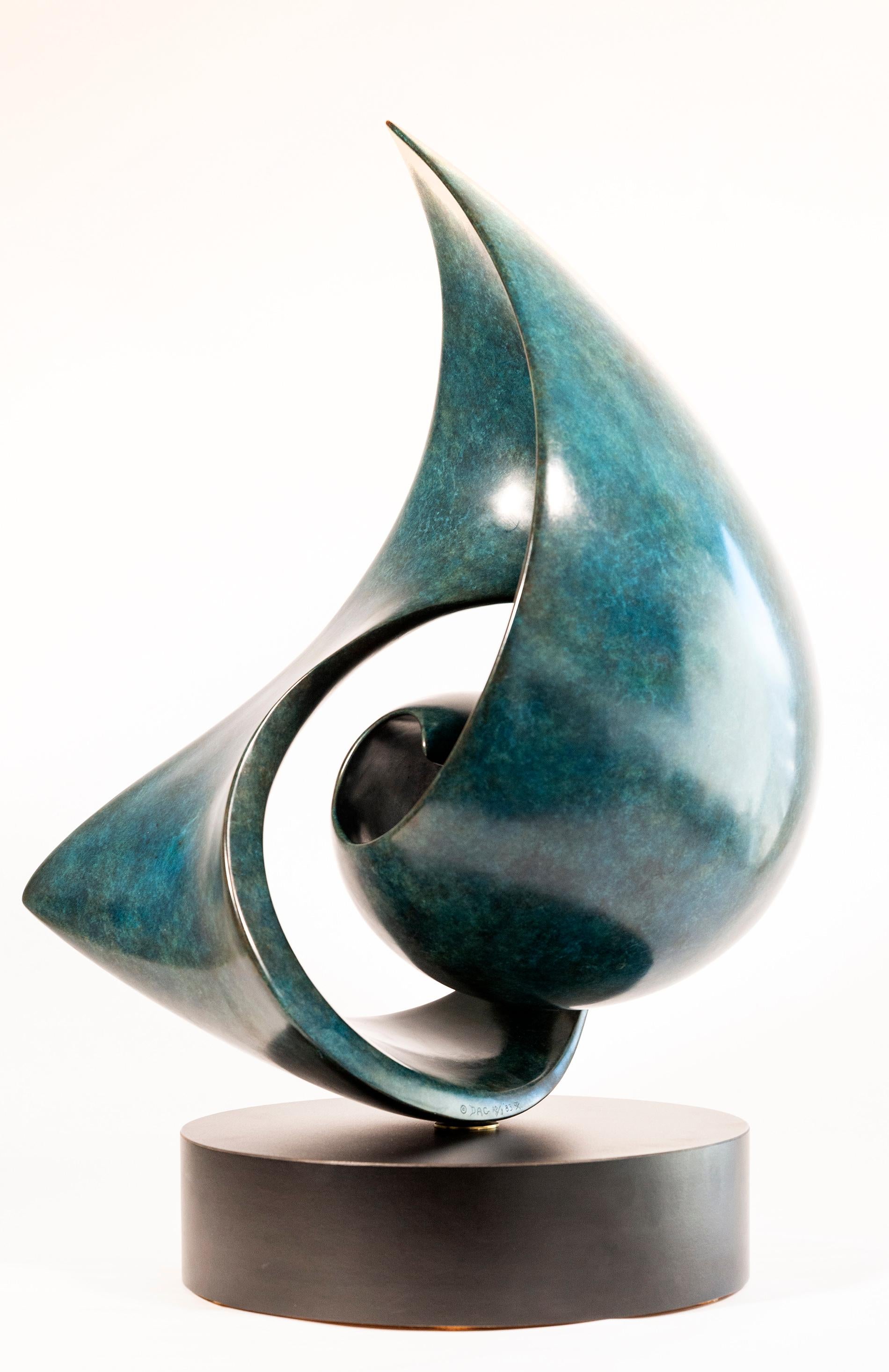 Eroica A.P. 1 - smooth, polished, abstract, contemporary, bronze sculpture For Sale 4