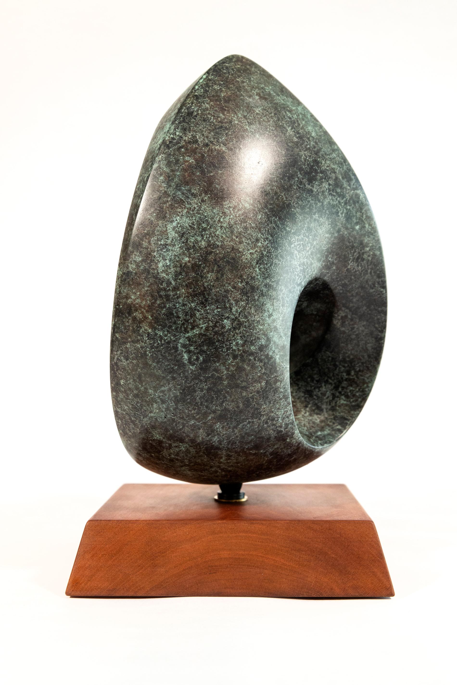 Nocturne Ed. 2/15 - smooth, polished, abstract, bronze sculpture For Sale 1
