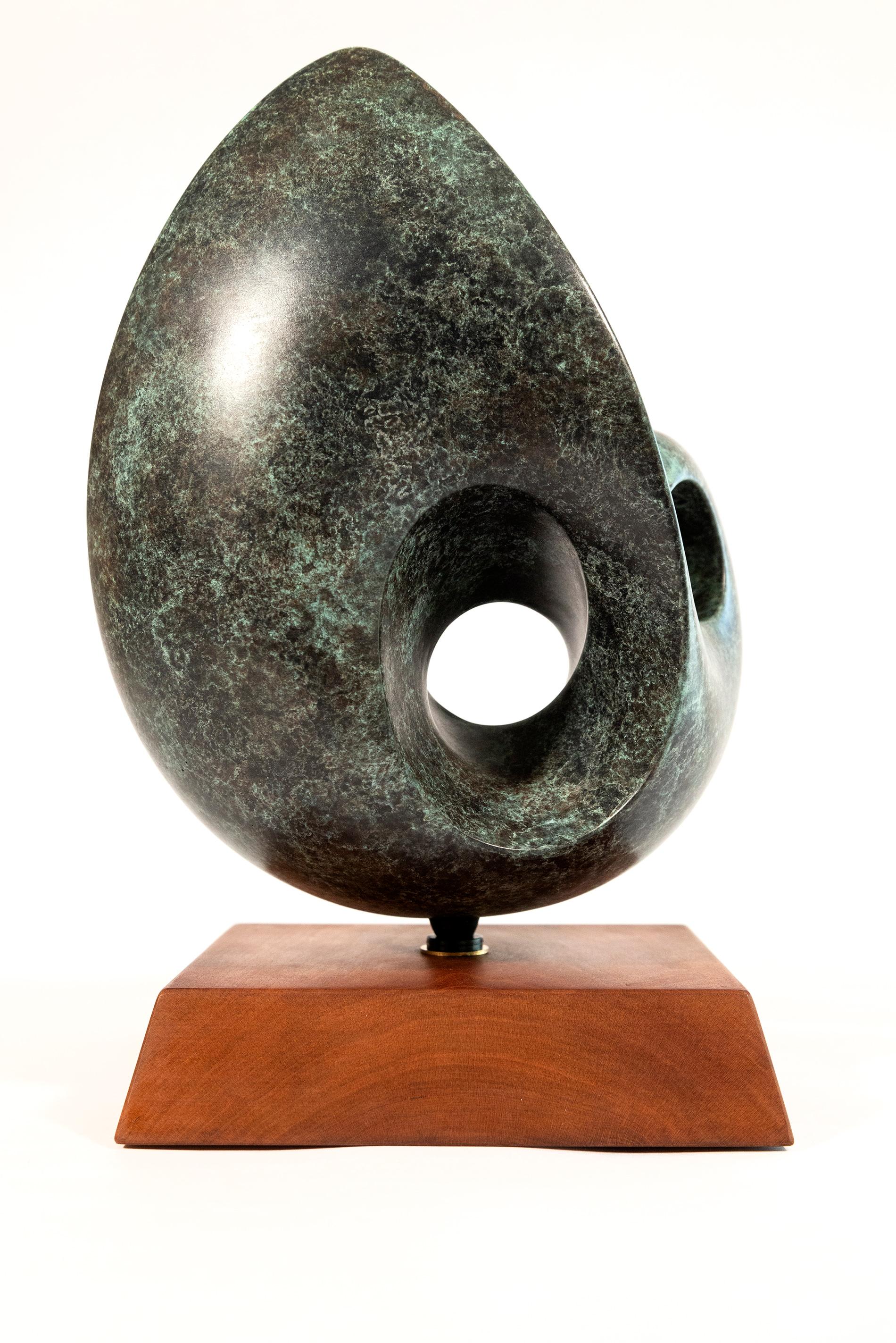 Nocturne Ed. 2/15 - smooth, polished, abstract, bronze sculpture For Sale 2